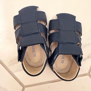 Robeez Navy Toddler Fisherman Sandals